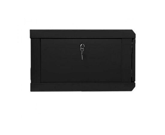 Шкаф настенный Hypernet 6U 19" 600x600 (WMNC66-6U-FLAT-BLACK), изображение 2 Шкаф настенный Hypernet 6U 19" 600x600 (WMNC66-6U-FLAT-BLACK), изображение 2