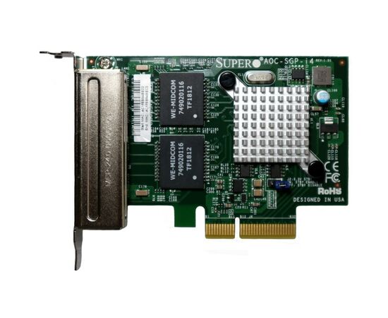 Сетевая карта Supermicro AOC-SGP-i4, изображение 2 Сетевая карта Supermicro AOC-SGP-i4, изображение 2
