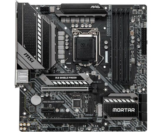 Материнская плата MSI MAG B460M MORTAR, изображение 2 Материнская плата MSI MAG B460M MORTAR, изображение 2