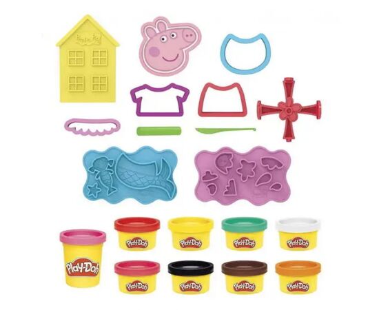 Набор для творчества Hasbro Play-Doh Свинка Пеппа стильный сет (F1497), изображение 2 Набор для творчества Hasbro Play-Doh Свинка Пеппа стильный сет (F1497), изображение 2