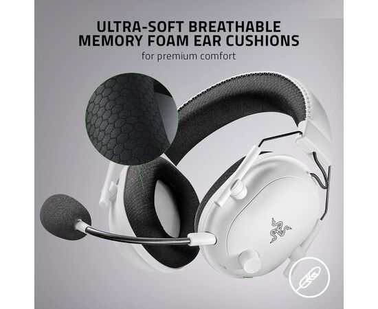 Наушники Razer Blackshark V2 Pro Wireless White (RZ04-03220300-R3M1), изображение 2 Наушники Razer Blackshark V2 Pro Wireless White (RZ04-03220300-R3M1), изображение 2