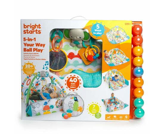 Детский коврик Bright Starts 5 в 1 Totally Tropical (12624), изображение 8 Детский коврик Bright Starts 5 в 1 Totally Tropical (12624), изображение 8