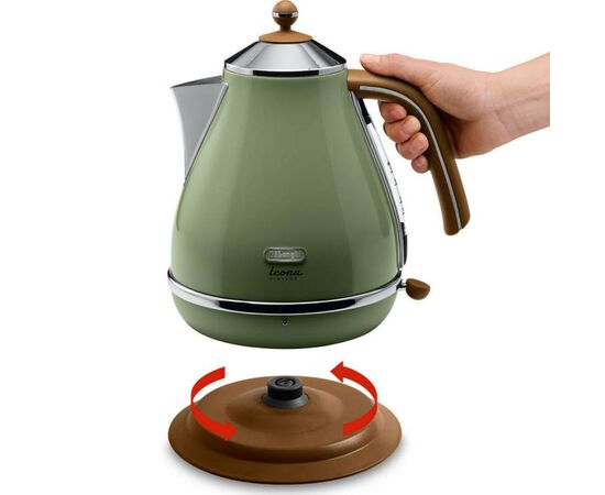 Электрочайник DeLonghi KBOV 2001.GR (KBOV2001.GR), изображение 4 Электрочайник DeLonghi KBOV 2001.GR (KBOV2001.GR), изображение 4