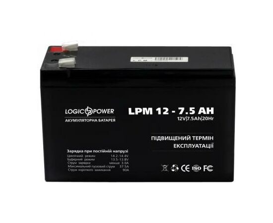 Батарея до ДБЖ LogicPower LPM 12В 7.5 Ач (3864)