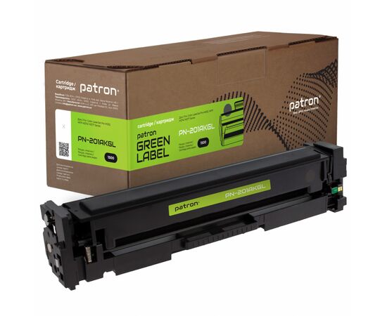 Картридж Patron HP CLJ CF400A BLACK GREEN Label (PN-201AKGL)