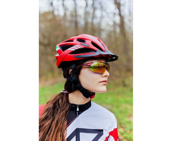 Шлем Velotrade с козырьком СIGNA WT-036 красный L (58-61см) (HEAD-013), изображение 3 Шлем Velotrade с козырьком СIGNA WT-036 красный L (58-61см) (HEAD-013), изображение 3