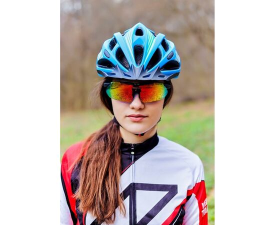 Шлем Velotrade с козырьком СIGNA WT-036 синий М (54-57см) (HEAD-014), изображение 2 Шлем Velotrade с козырьком СIGNA WT-036 синий М (54-57см) (HEAD-014), изображение 2