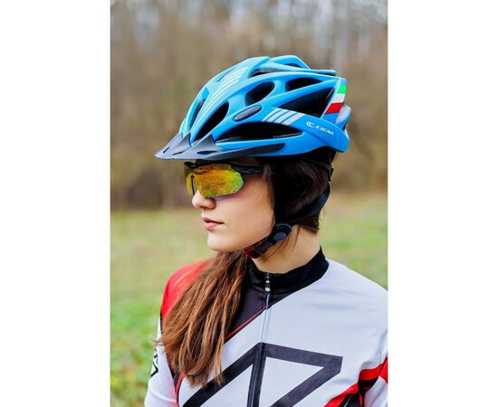 Шлем Velotrade с козырьком СIGNA WT-036 синий М (54-57см) (HEAD-014), изображение 3 Шлем Velotrade с козырьком СIGNA WT-036 синий М (54-57см) (HEAD-014), изображение 3