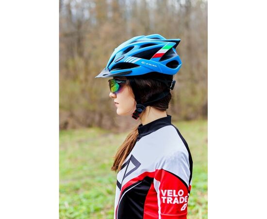 Шлем Velotrade с козырьком СIGNA WT-036 синий М (54-57см) (HEAD-014), изображение 4 Шлем Velotrade с козырьком СIGNA WT-036 синий М (54-57см) (HEAD-014), изображение 4