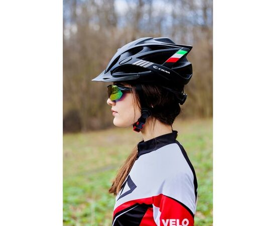 Шлем Velotrade с козырьком СIGNA WT-036 черный L (58-61см) (HEAD-011), изображение 4