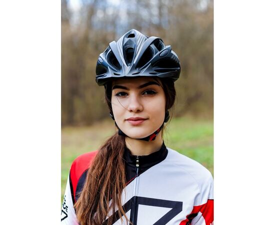 Шлем Velotrade с козырьком СIGNA WT-036 черный М (54-57см) (HEAD-010), изображение 2 Шлем Velotrade с козырьком СIGNA WT-036 черный М (54-57см) (HEAD-010), изображение 2