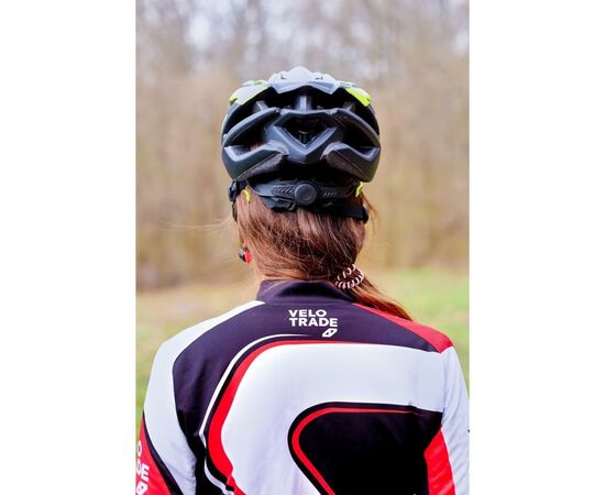 Шлем Velotrade с козырьком СIGNA WT-068 черно-бело-салатовый L (58-61см) (HEAD-016), изображение 4 Шлем Velotrade с козырьком СIGNA WT-068 черно-бело-салатовый L (58-61см) (HEAD-016), изображение 4