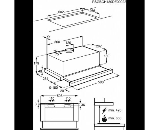 Вытяжка кухонная Electrolux LFP316S, изображение 5 Вытяжка кухонная Electrolux LFP316S, изображение 5
