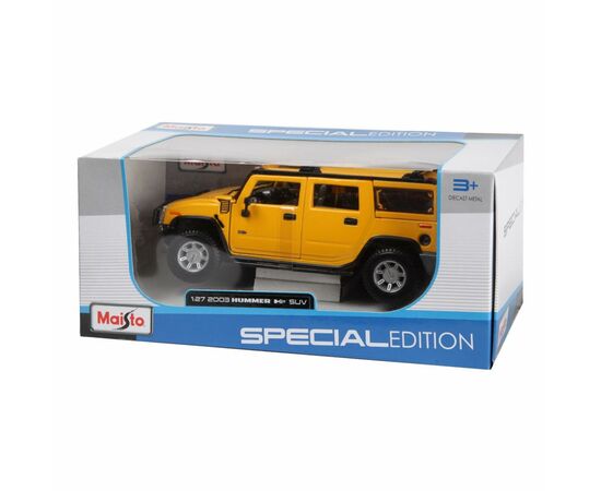 Машина Maisto Hummer H2 SUV 2003 (1:27) жовтий (31231 yellow), зображення 4 Машина Maisto Hummer H2 SUV 2003 (1:27) жовтий (31231 yellow), зображення 4