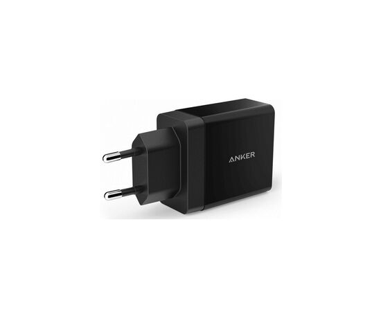 Зарядное устройство Anker PowerPort 2 - 24W 2-port USB Power IQ V3 (Black) (A2021L11), изображение 2 Зарядное устройство Anker PowerPort 2 - 24W 2-port USB Power IQ V3 (Black) (A2021L11), изображение 2