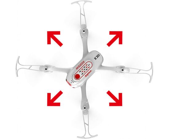 Радиоуправляемая игрушка Syma Квадрокоптер с 2,4 Ггц управлением и FPV-камерой 14,4 cм (X22SW White), изображение 4 Радиоуправляемая игрушка Syma Квадрокоптер с 2,4 Ггц управлением и FPV-камерой 14,4 cм (X22SW White), изображение 4