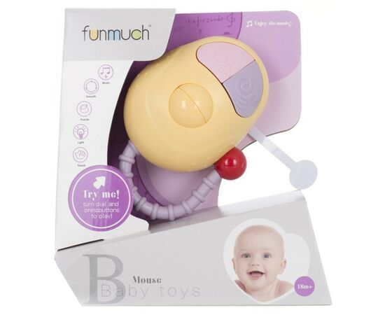 Розвиваюча іграшка Funmuch Мишка зі світловими ефектами (FM777-14), зображення 2 Розвиваюча іграшка Funmuch Мишка зі світловими ефектами (FM777-14), зображення 2