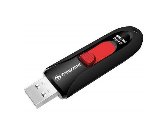 USB флеш накопитель Transcend 64GB JetFlash 590 USB 2.0 (TS64GJF590K), изображение 3 USB флеш накопитель Transcend 64GB JetFlash 590 USB 2.0 (TS64GJF590K), изображение 3