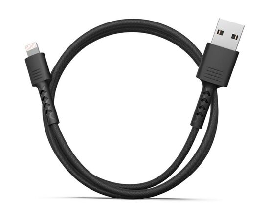 Дата кабель USB 2.0 AM to Lightning 1.0m Soft black Pixus (4897058530933), изображение 2