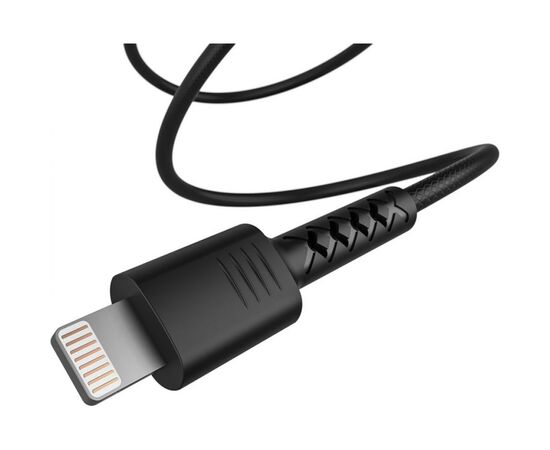 Дата кабель USB 2.0 AM to Lightning 1.0m Soft black Pixus (4897058530933), изображение 3
