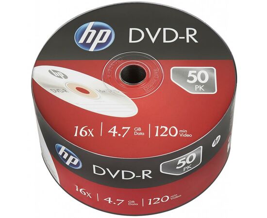 Диск DVD HP DVD-R 4.7GB 16X 50шт (69303/DME00070-3)