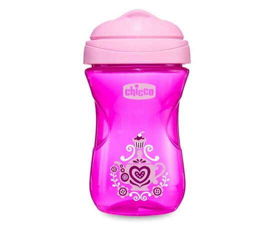 Поїльник-непроливайка Chicco Easy Cup від 12 місяців 266 мл Рожевий (06961.10.03)