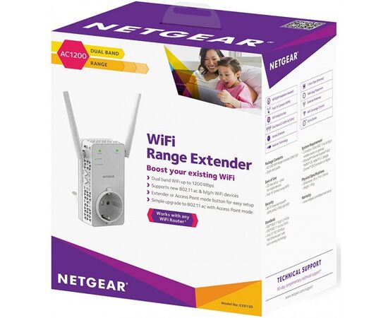 Ретранслятор Netgear EX6130 (EX6130-100PES), изображение 5 Ретранслятор Netgear EX6130 (EX6130-100PES), изображение 5