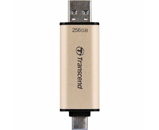 USB флеш накопитель Transcend 256GB JetFlash 930 Gold-Black USB 3.2/Type-C (TS256GJF930C), изображение 5 USB флеш накопитель Transcend 256GB JetFlash 930 Gold-Black USB 3.2/Type-C (TS256GJF930C), изображение 5