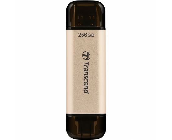 USB флеш накопитель Transcend 256GB JetFlash 930 Gold-Black USB 3.2/Type-C (TS256GJF930C)