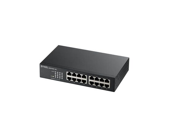 Коммутатор сетевой ZyXel GS1100-16 (GS1100-16-EU0103F), изображение 2 Коммутатор сетевой ZyXel GS1100-16 (GS1100-16-EU0103F), изображение 2