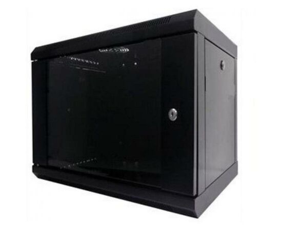 Шкаф настенный Hypernet 6U 19" 600x350 (WMNC-35-6U-FLAT-BLACK)