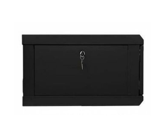 Шкаф настенный Hypernet 6U 19" 600x450 (WMNC-6U-FLAT_BLACK), изображение 2 Шкаф настенный Hypernet 6U 19" 600x450 (WMNC-6U-FLAT_BLACK), изображение 2