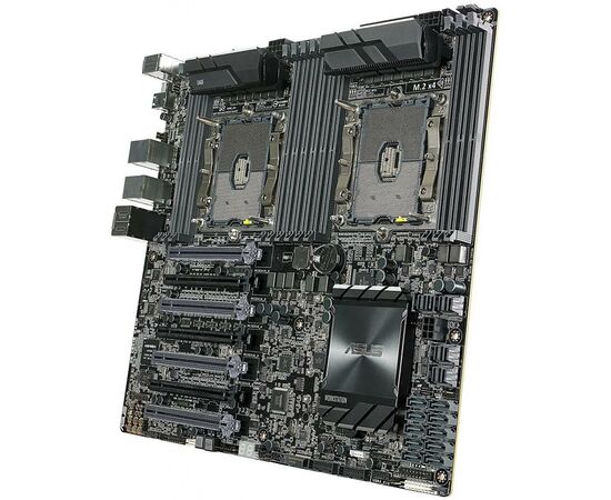 Серверная материнская плата ASUS WS C621E SAGE s3647X2 C621 12xDDR4, 2xG LAN (WS C621E SAGE), изображение 3 Серверная материнская плата ASUS WS C621E SAGE s3647X2 C621 12xDDR4, 2xG LAN (WS C621E SAGE), изображение 3