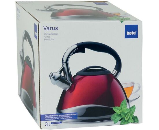 Чайник Kela Varus 3 л Red (11658), изображение 2 Чайник Kela Varus 3 л Red (11658), изображение 2