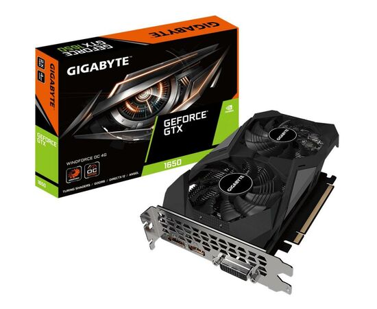 Відеокарта GIGABYTE GeForce GTX1650 4096Mb D6 WF2 OC (GV-N1656WF2OC-4GD)