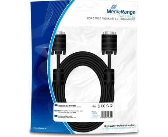 Кабель мультимедийный VGA 5.0m Mediarange (MRCS106)