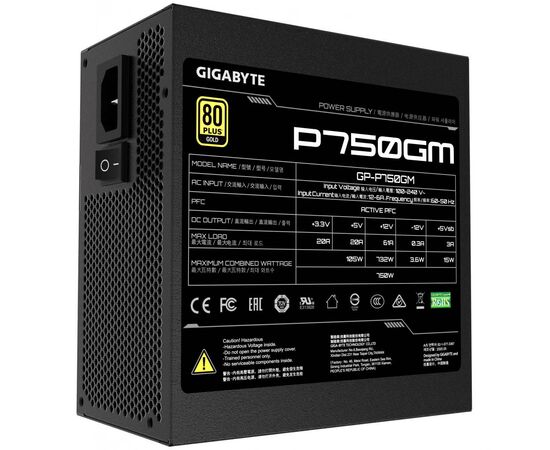 Блок питания GIGABYTE 750W (GP-P750GM), изображение 2 Блок питания GIGABYTE 750W (GP-P750GM), изображение 2