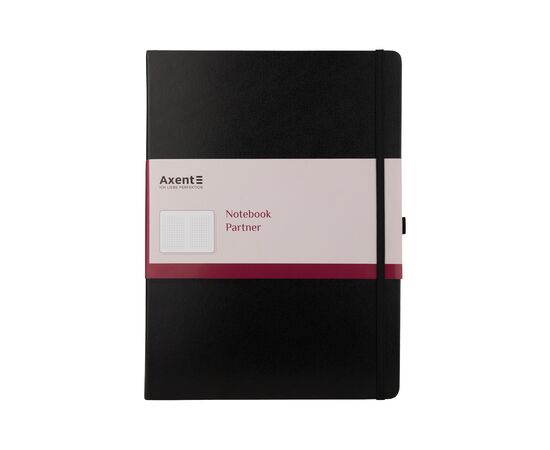 Блокнот Axent Partner Grand, 210х295, 100 л, клет, черный (8203-01-A)