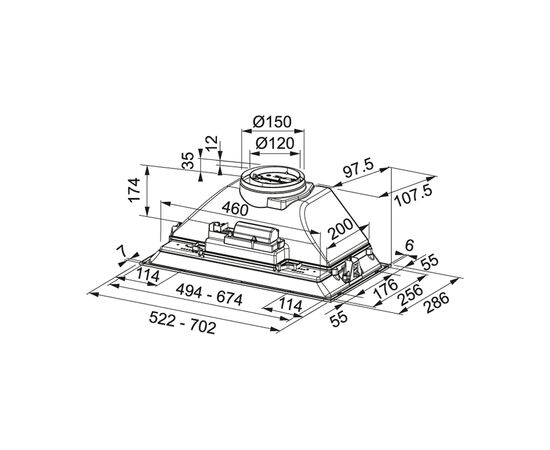 Вытяжка кухонная Franke Inca Smart FBI 705 GR (305.0599.533), изображение 2 Вытяжка кухонная Franke Inca Smart FBI 705 GR (305.0599.533), изображение 2