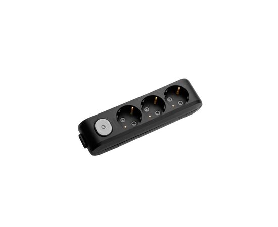 Колодка для подовжувача Panasonic X-tendia 3 гнізда black WLTA04302BL-UA (WLTA04302BL-UA)