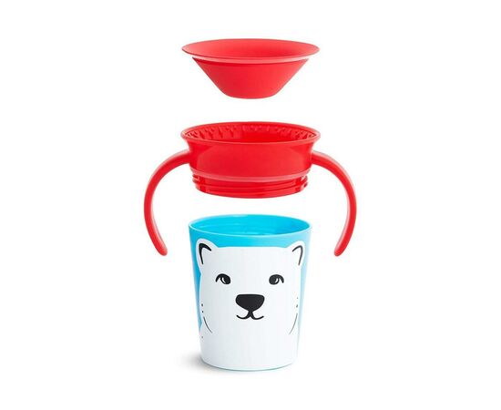 Поильник-непроливайка Munchkin Miracle 360 Trainer cup Белый медведь 177 мл (051776), изображение 4 Поильник-непроливайка Munchkin Miracle 360 Trainer cup Белый медведь 177 мл (051776), изображение 4