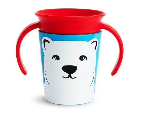 Поильник-непроливайка Munchkin Miracle 360 Trainer cup Белый медведь 177 мл (051776)