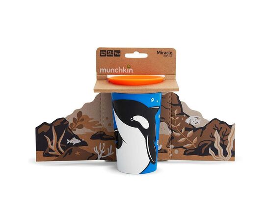 Поїльник-непроливайка Munchkin Miracle 360 Sippy Косатка 266 мл (051778), зображення 5 Поїльник-непроливайка Munchkin Miracle 360 Sippy Косатка 266 мл (051778), зображення 5