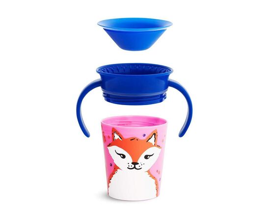 Поильник-непроливайка Munchkin Miracle 360 Trainer cup Лисица 177 мл (051774), изображение 4 Поильник-непроливайка Munchkin Miracle 360 Trainer cup Лисица 177 мл (051774), изображение 4