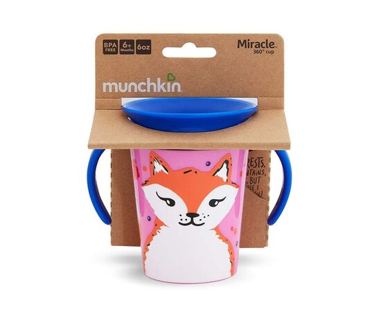Поильник-непроливайка Munchkin Miracle 360 Trainer cup Лисица 177 мл (051774), изображение 6 Поильник-непроливайка Munchkin Miracle 360 Trainer cup Лисица 177 мл (051774), изображение 6