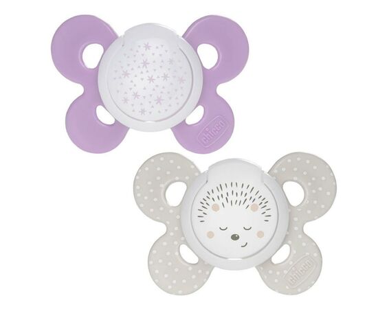 Пустышка Chicco Physio Comfort силиконовая 16-36 мес 2 шт с футляром люмин р (74935.41.00.00), изображение 2 Пустышка Chicco Physio Comfort силиконовая 16-36 мес 2 шт с футляром люмин р (74935.41.00.00), изображение 2