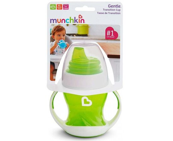 Поїльник-непроливайка Munchkin Gentle Transition 118 мл салатовий (17129.03), зображення 4 Поїльник-непроливайка Munchkin Gentle Transition 118 мл салатовий (17129.03), зображення 4