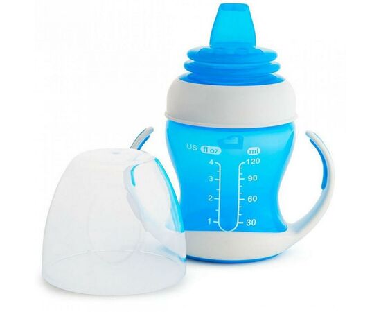 Поїльник-непроливайка Munchkin Gentle Transition 118 мл блакитний (17129.01), зображення 2 Поїльник-непроливайка Munchkin Gentle Transition 118 мл блакитний (17129.01), зображення 2