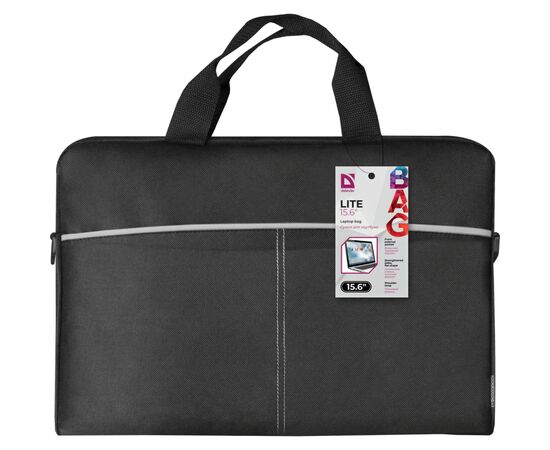 Сумка для ноутбука Defender 15.6" LITE, Black (26086), изображение 8 Сумка для ноутбука Defender 15.6" LITE, Black (26086), изображение 8