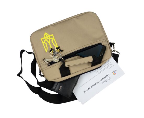 Сумка для ноутбука Porto 12'' PN12 TRIZUB Beige (PN12LB_TRIZ), изображение 8 Сумка для ноутбука Porto 12'' PN12 TRIZUB Beige (PN12LB_TRIZ), изображение 8